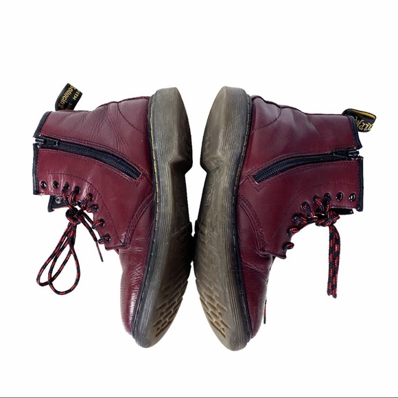 Dr. Martens 1460 Cherry Red Junior Delaney Boot - Picture 5 of 16
